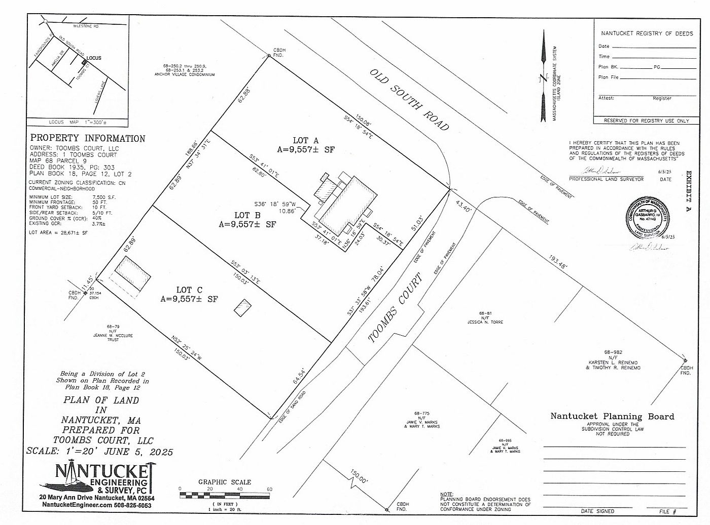 1 Toombs Court (LOT B) Nantucket MA