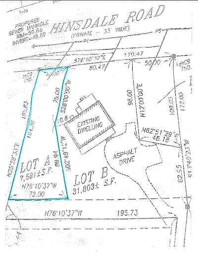 31 Pine Crest Drive (portion of; Lot A)