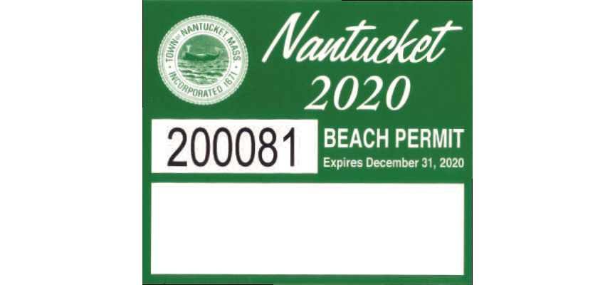 Nantucket Beach Driving Permit